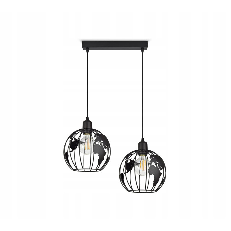Fobbs 2 - Light Sphere Pendant, Black, Black