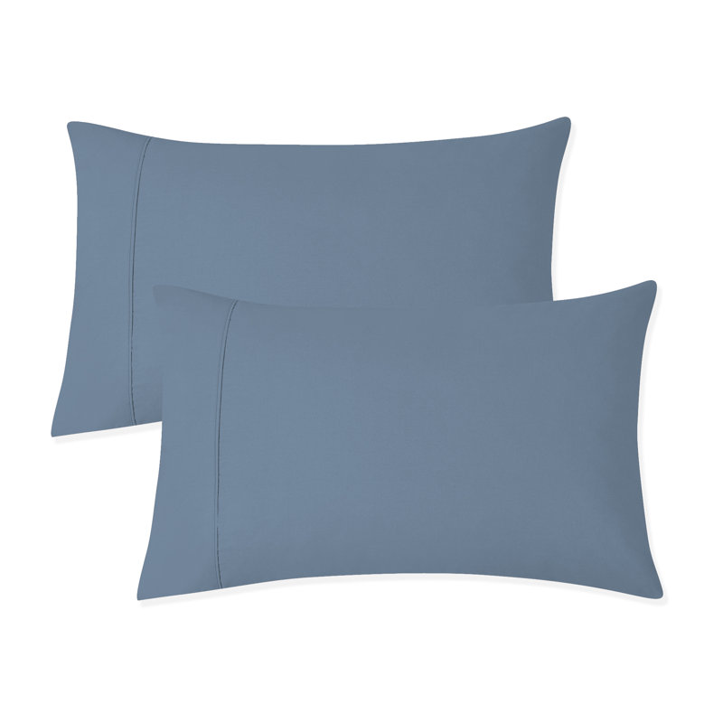 Taies d'oreiller 100% coton ultralégères, Standard, Bleu