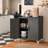 Metal Small 35.6" Garage Storage Cabinet with Locking Doors ,Rolling Wheels and Adjustable Shelves-447550777-447550759
