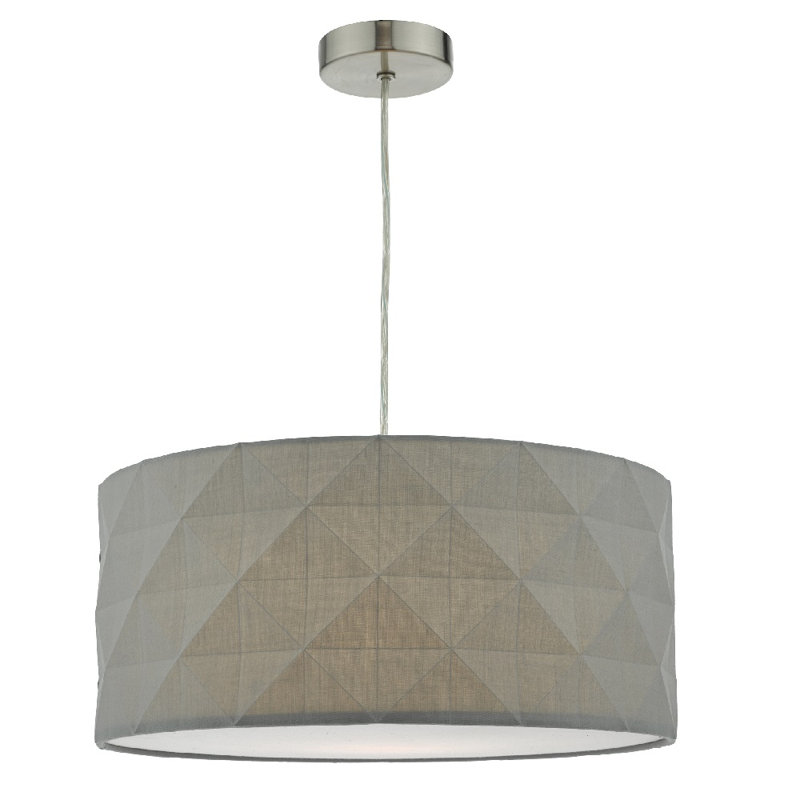 18cm H Cotton Drum Pendant Shade ( Uno )