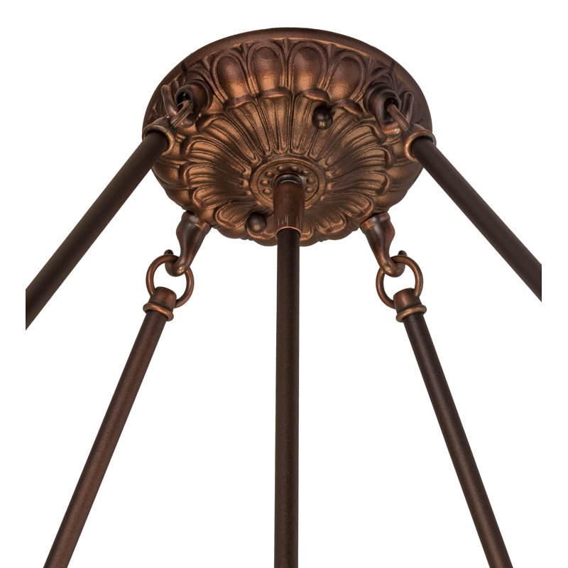Meyda Tiffany & Stained Glass 4 - Light Semi Flush Mount