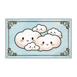 Zoomie Kids Washable Sky Clouds Nursery Kids Rug_Sky017