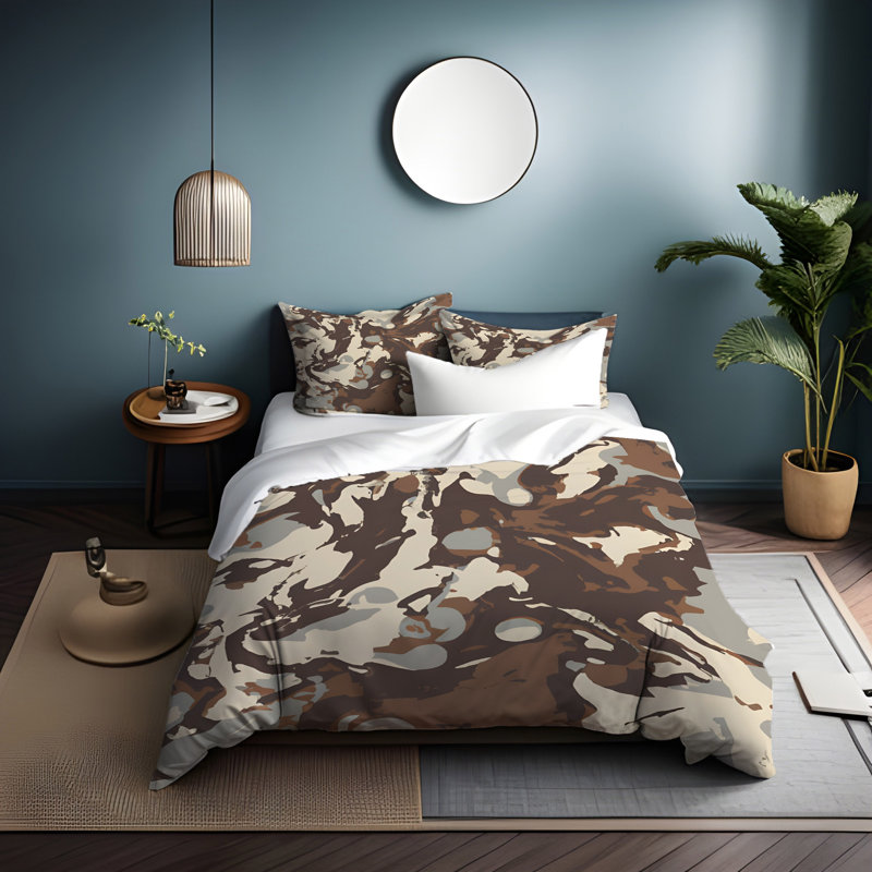 Abstract Duvet Cover, King Duvet Cover + 2 King Shams