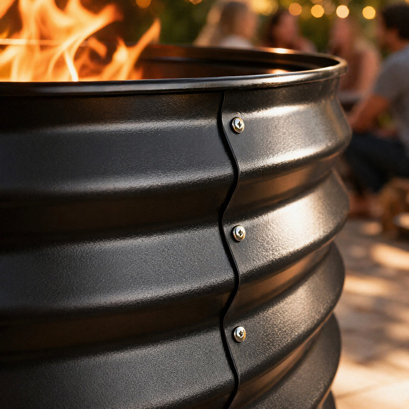 4FT Oval Camp Fire Ring Pit