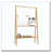 Bamboo Ladder Towel Rack With Storage Shelf-394719920