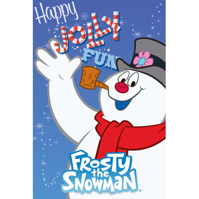  Officiellement sous licence «Frosty the Snowman», affiche d'art - 24 x 36 po - reproduction décorative - papier affiche - prête à encadrer