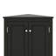 Armoire de rangement triangulaire pour salle de bain avec étagères réglables, version autoportante idéale pour la cuisine-1548675454
