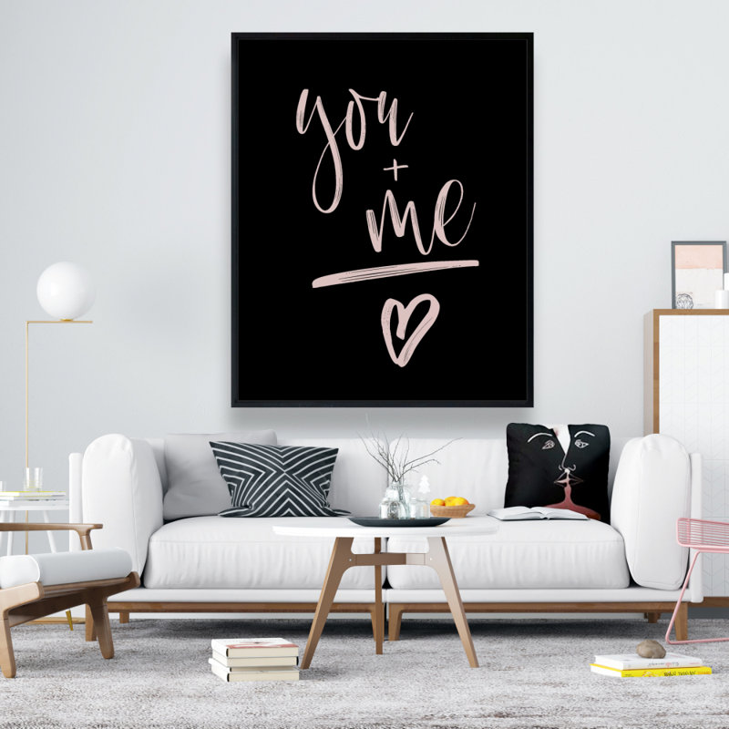 You + Me Print On Canvas
