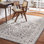 Tapis oriental gris / ivoire en laine / coton touffeté à la main Roslyn