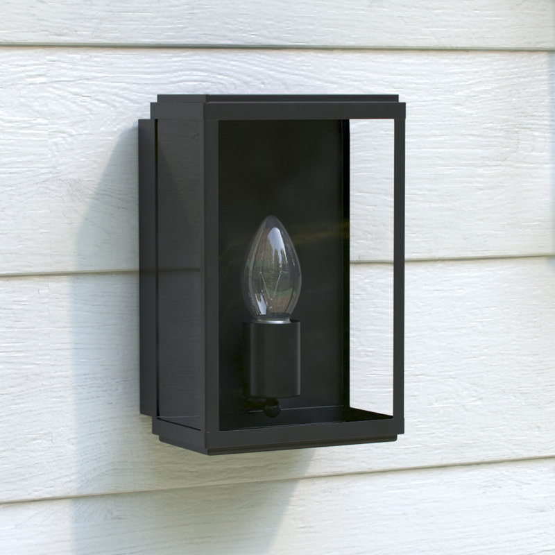 Caden 25cm H Outdoor Flush Mount, Black