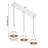 3-Light Adjustable Metal Linear Track Lighting