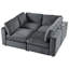 Canapé modulaire convertible 4 pièces Brisia-363168005