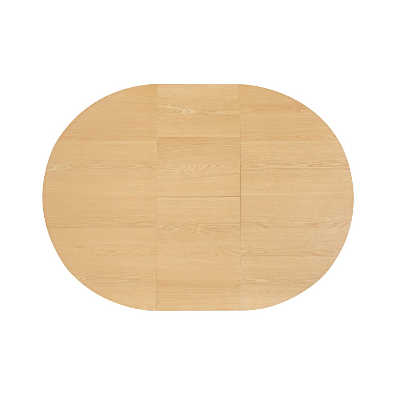 Ronda 43"-59" Wood Extension Dining Table, Oak