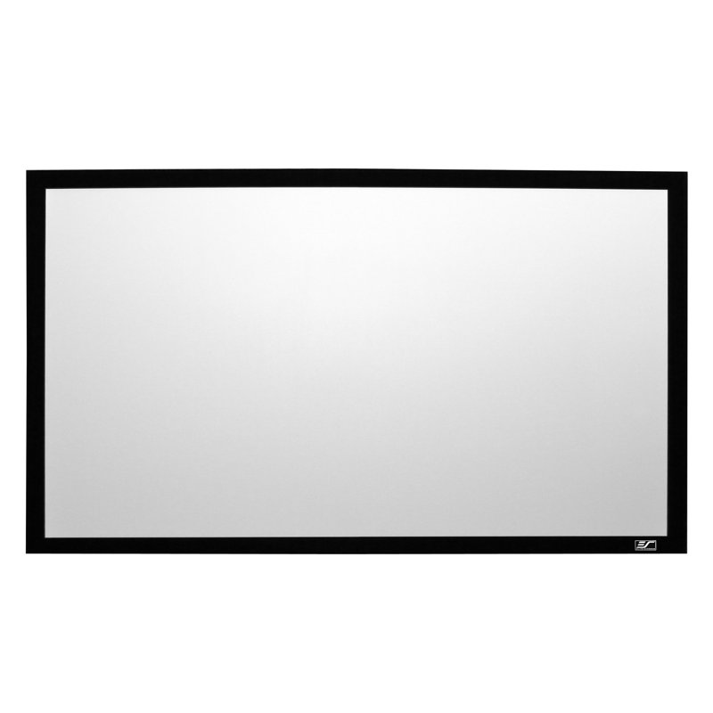 Sable Frame 2 Series Fixed Frame Wall Mounted Projector Screen, Matte White, Black velvet frame, 100" Diagonal