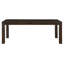 Table de salle à manger rectangulaire brun foncé pour 8 personnes, design moderne, placage et bois d'ingénierie, H 35,5 po x 79 po 30,5 po, utilisation dans la pièce, assemblage facile
