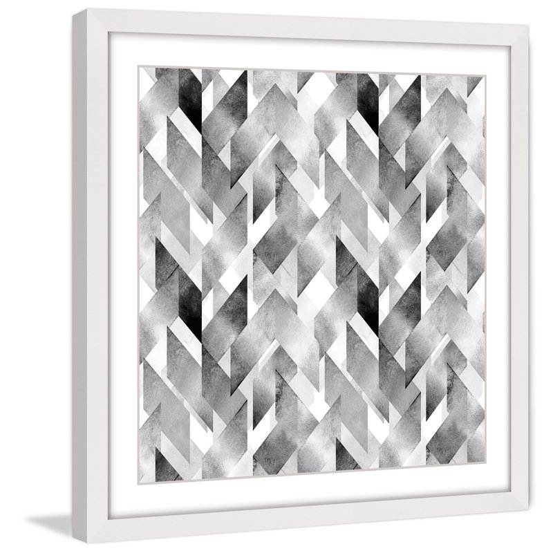 « ribbon crossing »-cadre photo, impression sur papier, H 18 po x l 18 po x P 1,5 po, Cadre blanc