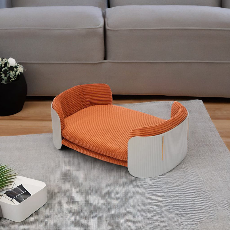 Lit d'intérieur pour chat, Taille moyenne: l 31,9 po x P 20,9 po, Gris / Brun