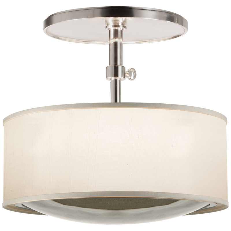 Reflection 2 - Light Semi Flush Mount, Soft Silver