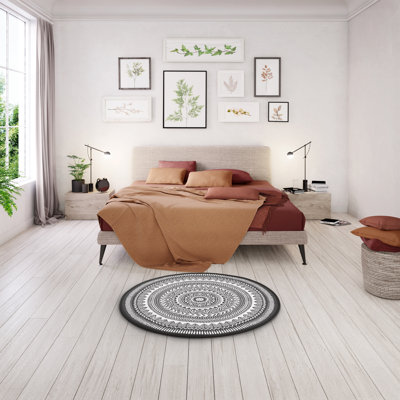 Borst Black/White Rug
