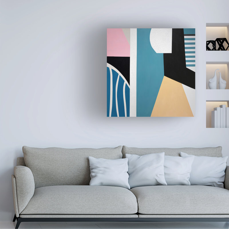 Art sur toile Sylvie Hamou, H 14 po x l 14 po x P 2 po
