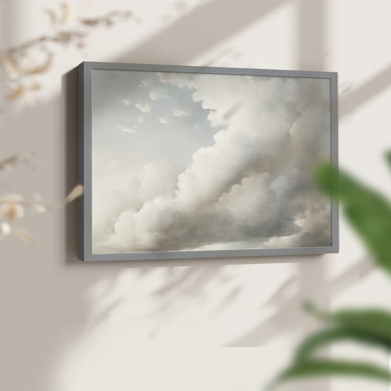 Paysages rétro-CDLXIV - reproduction encadrée, H 22 po x l 28 po, Gris