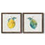 Happy Lemon - Ensemble de 2 peintures sur toile encadrées-1610254252-1610254290