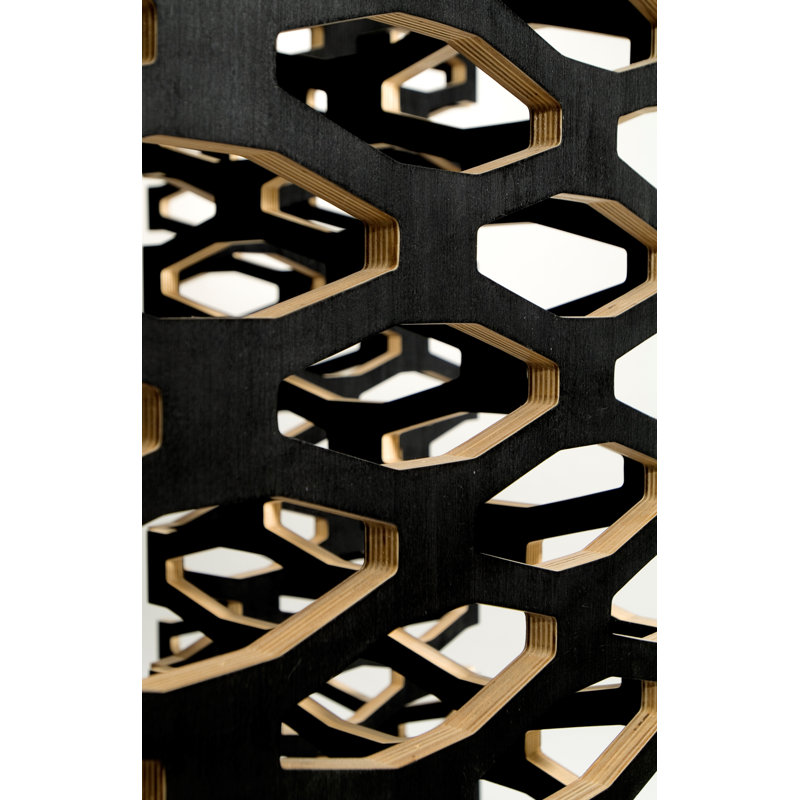 Pirwi Home Decor 80.7" W x 78.7" H 4 - Panel Folding Room Divider