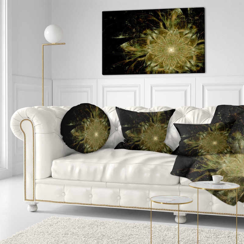 Coussin lombaire en fleur symétrique floral