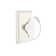 Privacy Hampton Knob with Rectangular Rose