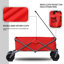 Chariot de jardin utilitaire pliable couleur pliable