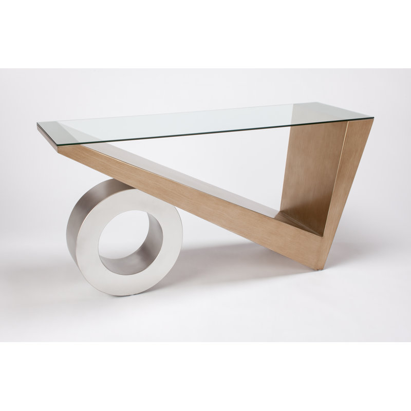 60'' W Glass Console Table