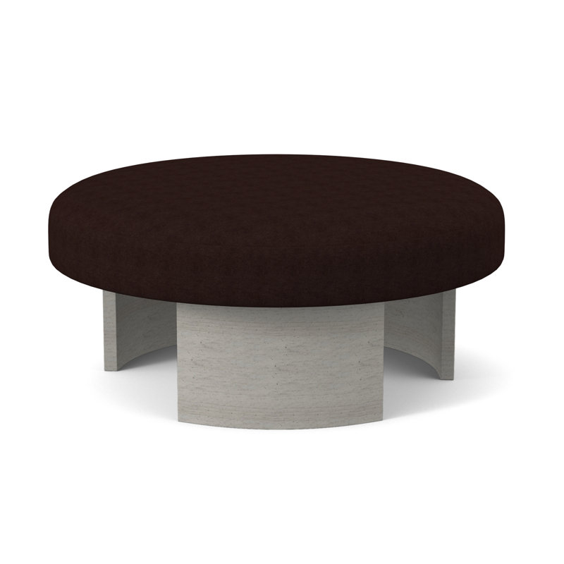 Repose-pieds Eclipse, Bisque, Mélange de polyester acajou Margaret