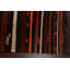 Tapis noir / orange / rouge en laine fabriqué à la main Annedörte Kilim