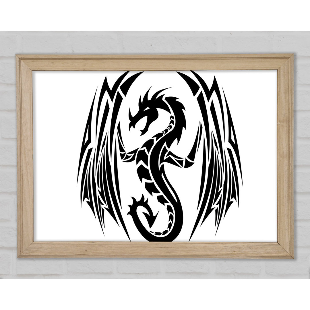 Tribal Wings Drache - Druck