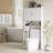 Over The Toilet Storage Cabinet, Farmhouse Above Toilet Bathroom Organizer With Barn Doors, Adjustable Shelf, Toilet Paper Holder, Freestanding Space Saver For Laundry-1767405804
