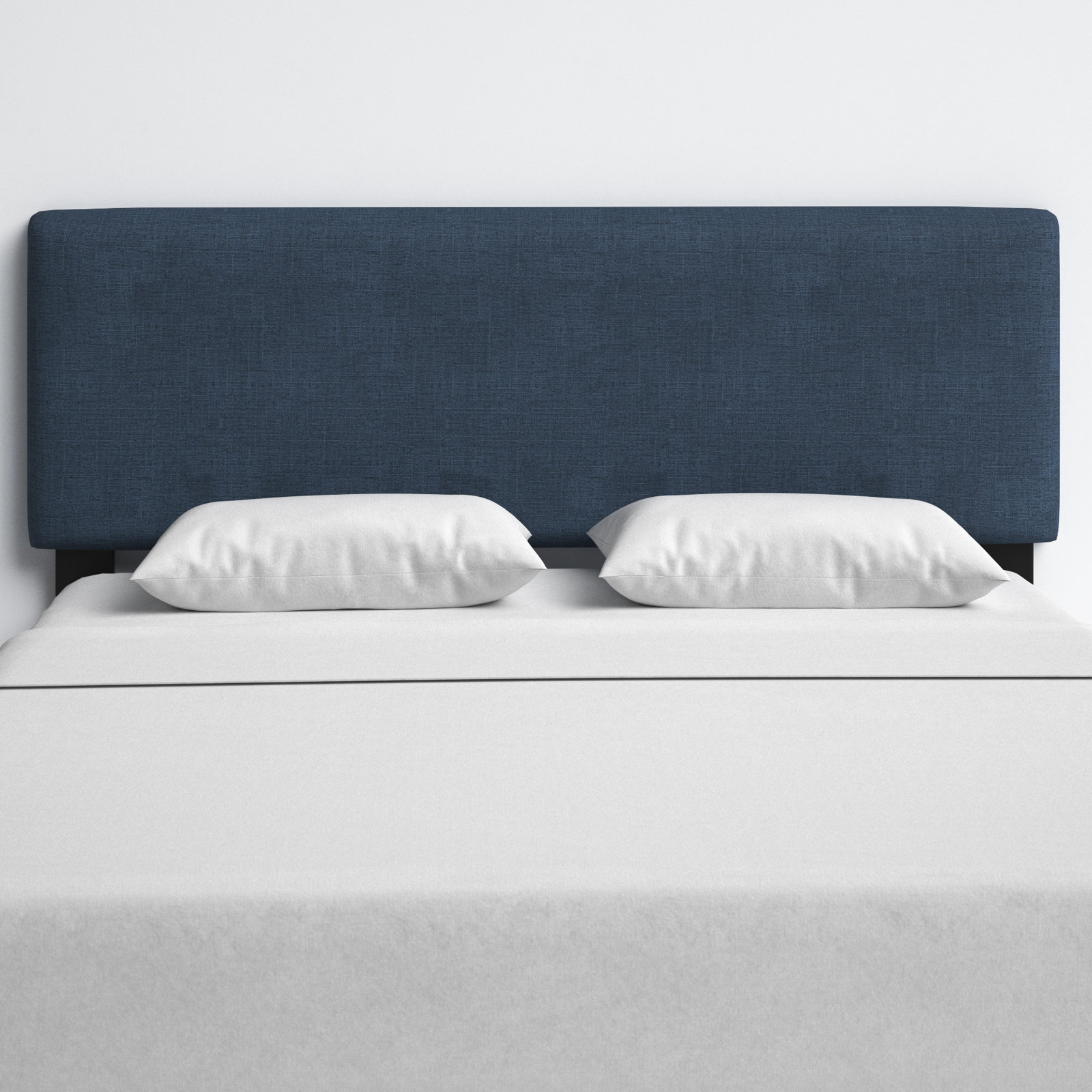 Eisley Upholstered Headboard, Twin, Zuma Navy Textured Linen