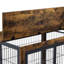 Cage pour chien en brun rustique Furniture