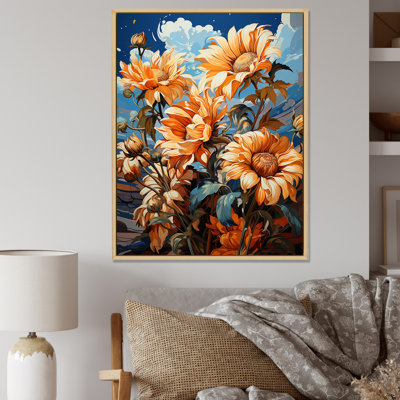«Fauvist Flourish Sunflowers II», reproduction sur toile