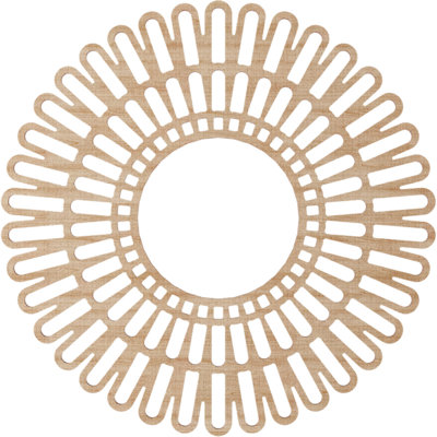 Médaillon de plafond 36 "x 36" x P 13 3/8 "x T 1/4" Cornillius