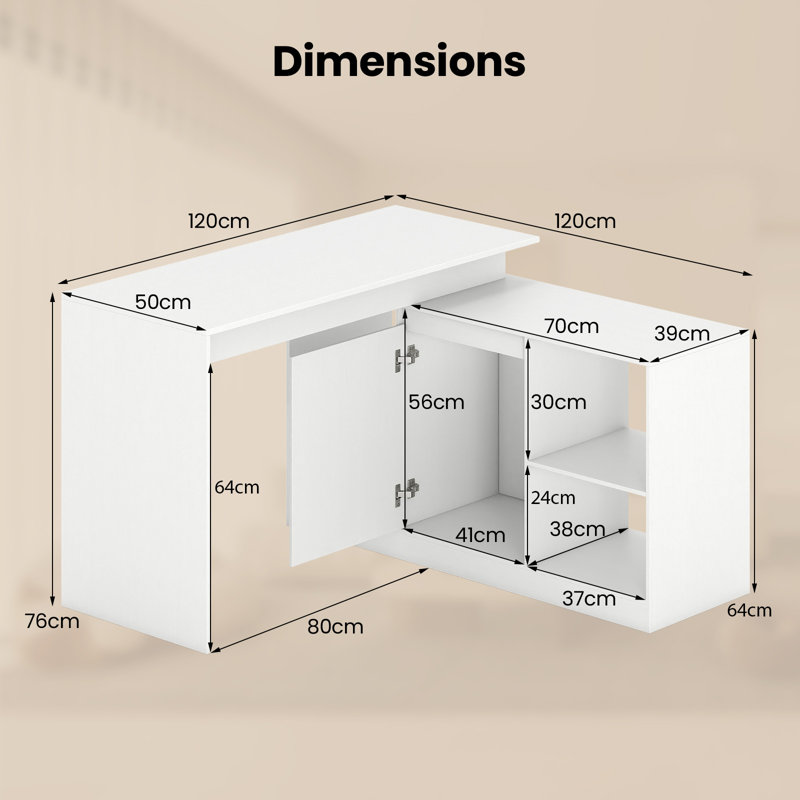 Metal Base Computer Desk
