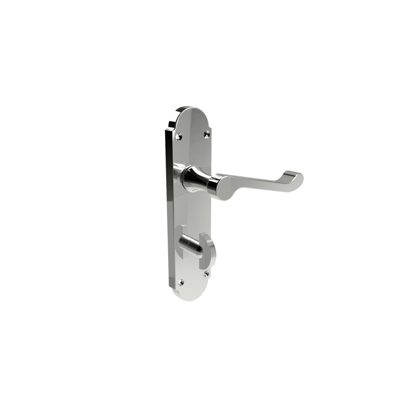 Epsom Springfield Door Handle, Polished Chrome