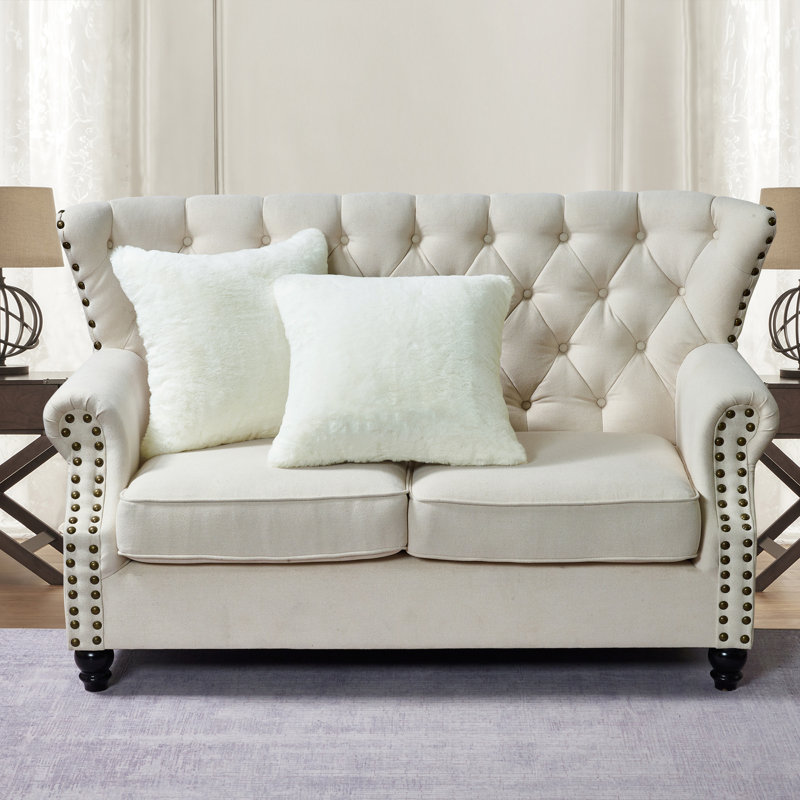 Square Throw Pillow Cover, 50.8 cm x 50.8 cm, Antique White