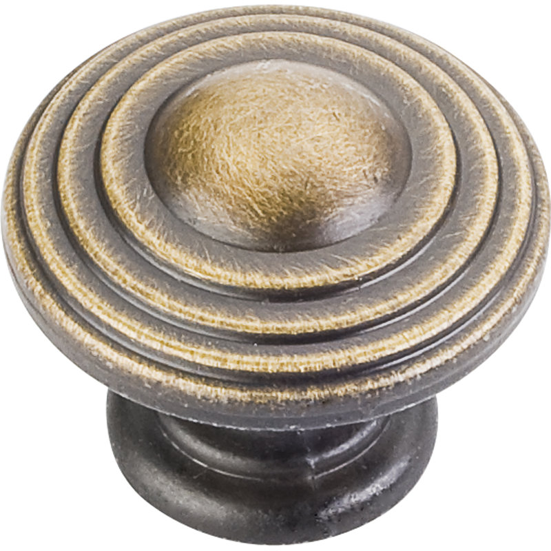 Bremen II Mushroom Knob, Antique Brushed Satin Brass