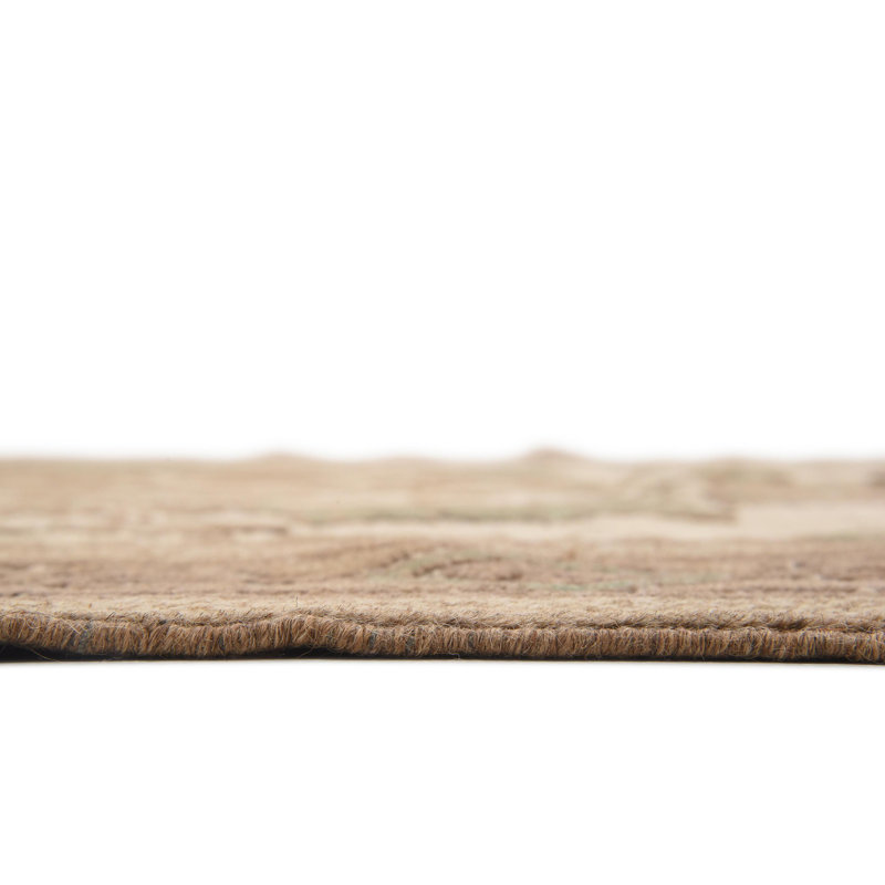 Tapis de la surface en laine 4 pi 4 po x 6 pi 4 po one-of-kind à la main noué la Earley