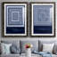 Indigo Tile IV - ensemble de 2 impressions encadrées-314729853-314729844