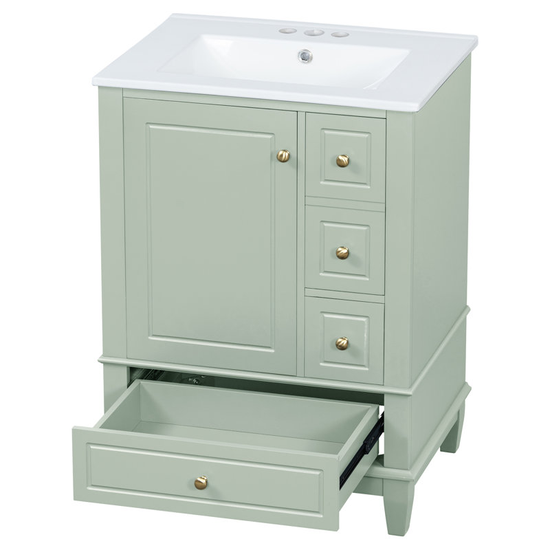 Meuble-lavabo compact compact avec lavabo pour petites salles de bain