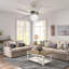 52" Atos 5 - Blade Cystal Ceiling Fan with Remote Control and Light Kit Included