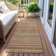 Machine Washable Indoor/Outdoor Claudian ACN1625 Terracotta Rug