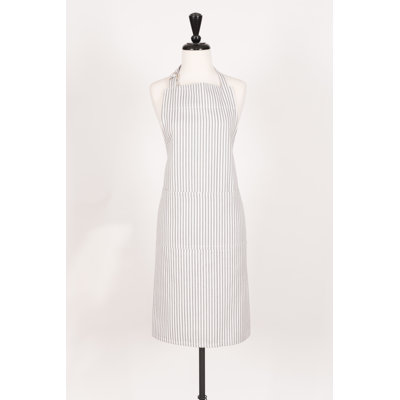 Graduation Striped Cotton Apron