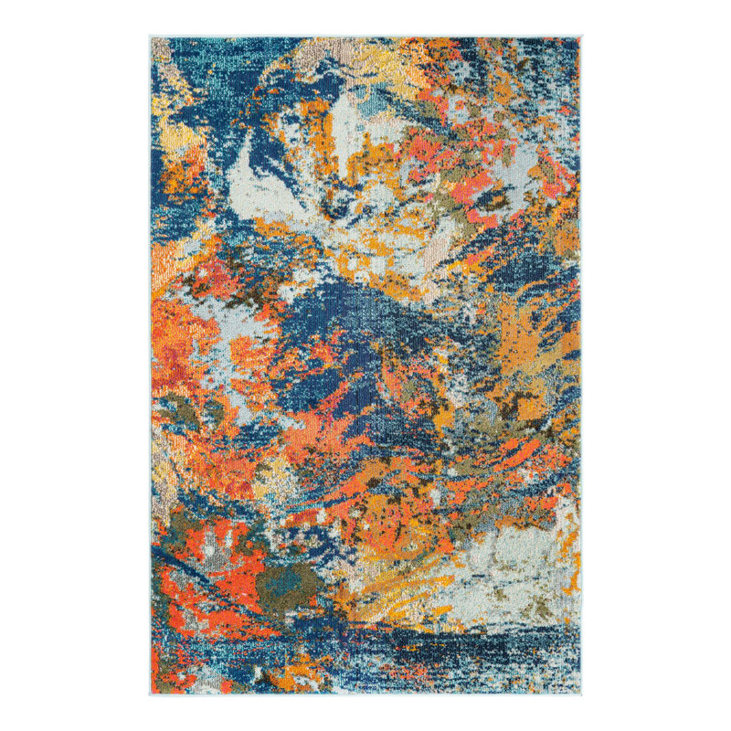Washable Indoor Rug, Rectangle 4' x 6'